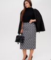 Ю-27 Юбка женская (футер с лайкрой набивной)